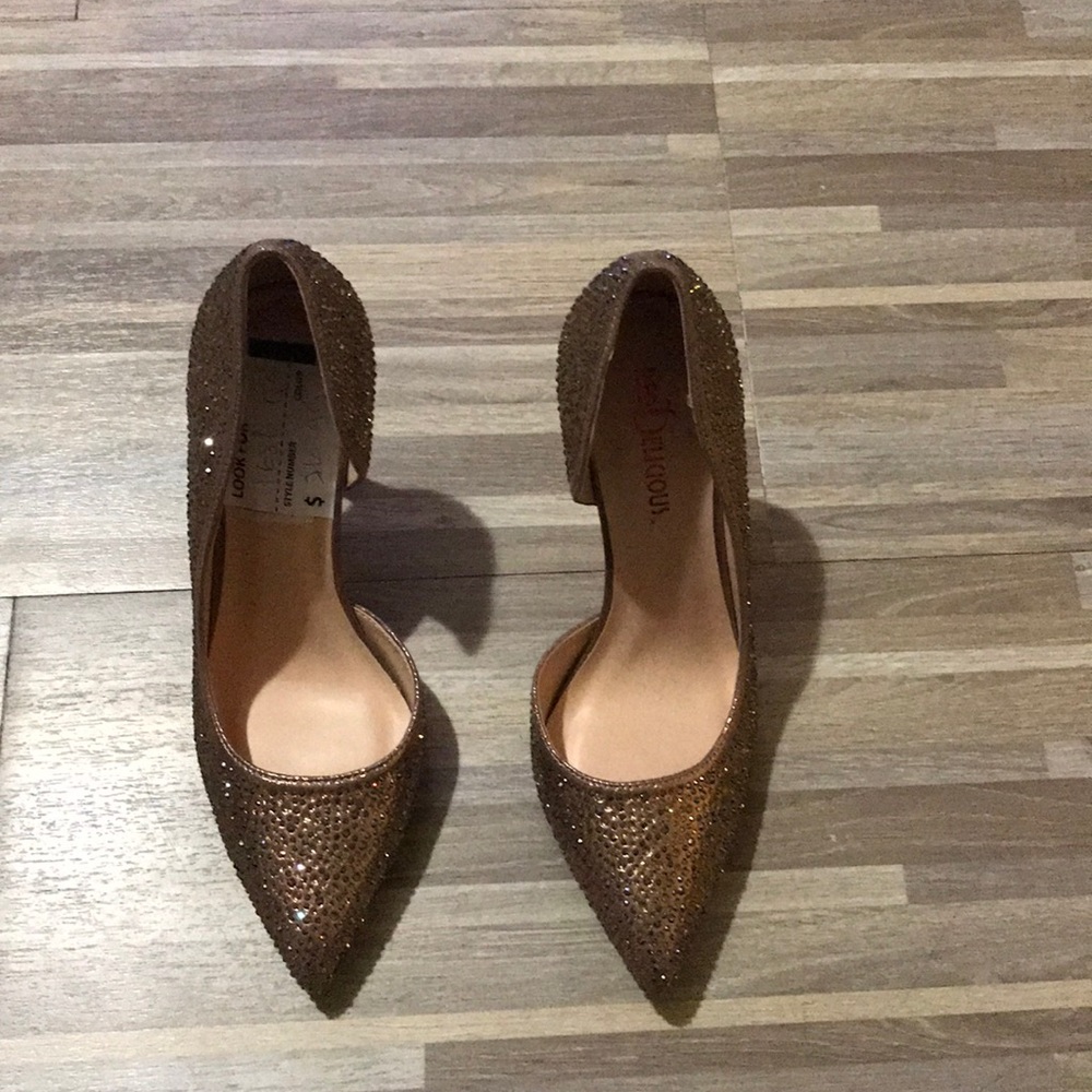 Sparkly Rose Gold Heels, Only worn once.
